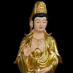 Bộ Tượng Tây Phương Tam Thánh Đứng, Chất liệu Composite Mạ Vàng Công Nghiệp, Cao 85cm, 125cm 4 Tuong Phat Tay phuong tam thanh Dung composite ma vang cong nghiep 1m25 0006 Layer 4