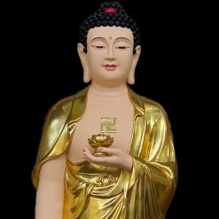 Bộ Tượng Tây Phương Tam Thánh Đứng, Chất liệu Composite Mạ Vàng Công Nghiệp, Cao 85cm, 125cm 3 Tuong Phat Tay phuong tam thanh Dung composite ma vang cong nghiep 1m25 0007 Layer 3