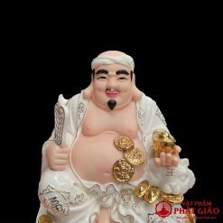 Tượng Thần Tài Thổ Địa Sứ Trắng Viền Vàng, Cao 20cm, 25cm, 30 cm, 35cm, 40cm 2 Tuong Than Tai Tho Dia su trang vien vang 0006 15c80dadafa875f62cb9