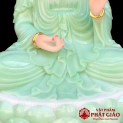 Tượng Tây Phương Tam Thánh Ngồi Đài Sen, Bột Đá Xanh Ngọc 3D, Cao 30cm, 35cm, 40cm, 48cm, 65cm 11 a654ed11cb9728c97186aaa