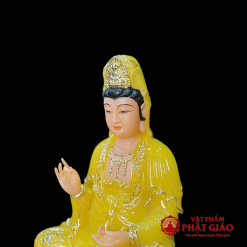 tuong phat quan am bo tat toa dai sen bot da thach anh vien vang cao 30cm 35cm 40cm 48cm 65cm 90cm 3