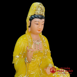 tuong phat quan am bo tat toa dai sen bot da thach anh vien vang cao 30cm 35cm 40cm 48cm 65cm 90cm 5