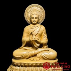 Tượng Gỗ Bổn Sư Thích Ca Chuyển Pháp Luân Cao 50cm 7 16