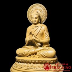 Tượng Gỗ Bổn Sư Thích Ca Chuyển Pháp Luân Cao 50cm 5 18