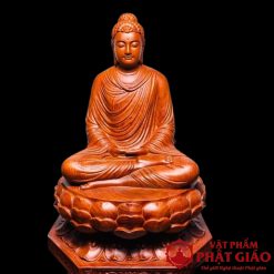 Tượng Phật Thích Ca Gỗ Hương Cao 50cm 4 20
