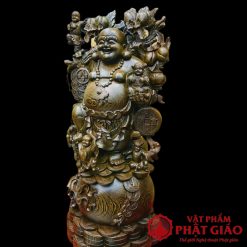 Tượng Di Lặc Gỗ Mun Cao 1m 1 26