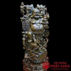 Tượng Di Lặc Gỗ Mun Cao 1m 3 28