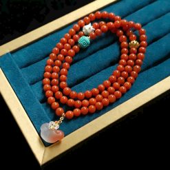 Vòng Tay Ngọc Nam Hồng Cam Mix Charm Hồ Ly Ngà 5 IMG 20230320 095852