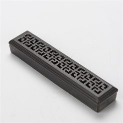 Hộp Đốt Thanh Trầm Thân Gốm Nắp Chữ Cổ, Dài 24cm 4 hop dot thanh tram than gom son den dai 24cm 1