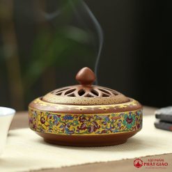 lu dot tram huong gom su mau nau vang ve hoa tiet doc dao 5