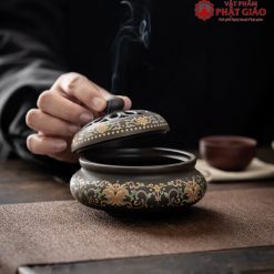 lu xong tram bang gom su mau nau kich thuoc 12cm85cm8cm 1