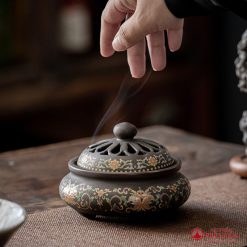 lu xong tram bang gom su mau nau kich thuoc 12cm85cm8cm 5