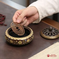 lu xong tram huong bang gom su hoa van hoa sen kich thuoc 12cm8cm 2 1