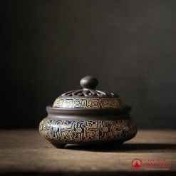 lu xong tram huong bang gom su hoa van hoa sen kich thuoc 12cm8cm 5