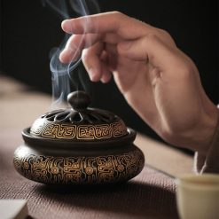 lu xong tram huong bang gom su hoa van hoa sen kich thuoc 12cm8cm 6