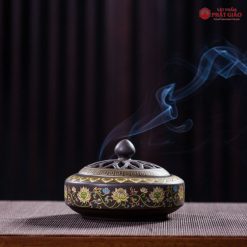 lu xong tram huong bang gom su hoa van hoa sen kich thuoc 12cm8cm 7 1