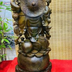 Tượng Di Lặc Gỗ Mun Cao 1m 10 snapedit 1679803856439