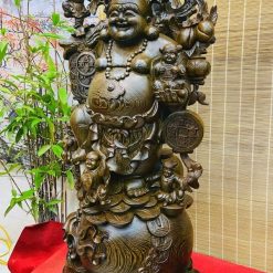 Tượng Di Lặc Gỗ Mun Cao 1m 7 snapedit 1679803998107