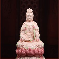 tuong dai the chi bo tat ngoi su mau hong cao 28cm 1