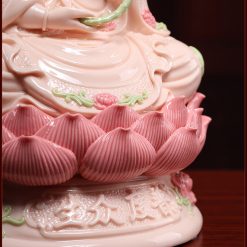 tuong dai the chi bo tat ngoi su mau hong cao 28cm 2