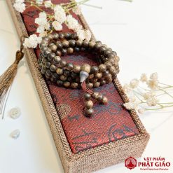 Chuỗi Vòng Tay 108 Hạt Trầm Vườn Già, Cỡ 6mm, 8mm 1 vong tay tram huong 108 hat 6 ly huong thom tu nhien cao cap 1