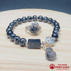 Vòng Đá Thạch Anh Tóc Mix Tì Hưu Thiên Lộc, Lu Thống 1 1 1 1