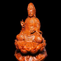Tượng Phật Bà Quan Âm Gỗ Hương Cao 50cm 3 1 1 2