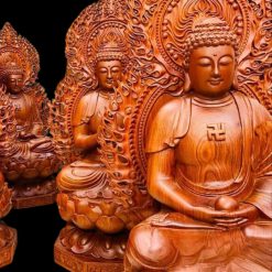 Bộ tượng Thất Phật Dược Sư Gỗ Hương Cao 70cm 1 1 2 1