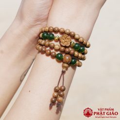 Vòng Tay Trầm Hương 108 Hạt Mix Charm Hoa Trầm Tốc 6mm 8 1 3 1