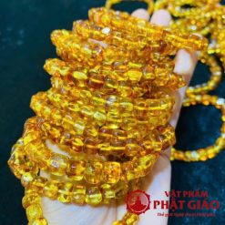 Vòng Tay Đá Hổ Phách Amber Trơn 1 1 35