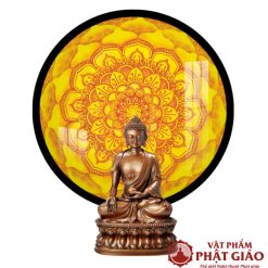 Đèn Hào Quang Tròn In Tranh Trúc Chỉ Mandala DT-TC49 1 1 4 2