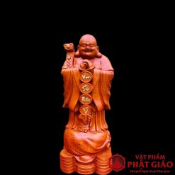 Tượng Di Lặc Chúc Phúc Gỗ Hương Cao 60cm 1 1 7