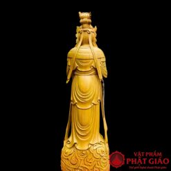 Tượng Đại Thế Chí Bồ Tát Gỗ Pơ Mu Cao 70cm 7 13 3
