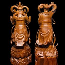 Tượng Hộ Pháp Tiêu Diện Vi Đà Bằng Gỗ Hương 6 18 2