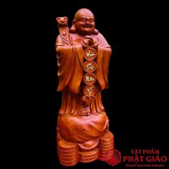 Tượng Di Lặc Chúc Phúc Gỗ Hương Cao 60cm 2 2 11