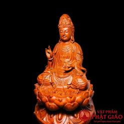 Tượng Phật Bà Quan Âm Gỗ Hương Cao 50cm 1 2 2