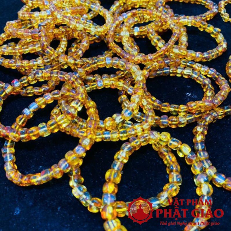 Vòng Tay Đá Hổ Phách Amber Trơn 5 2 37