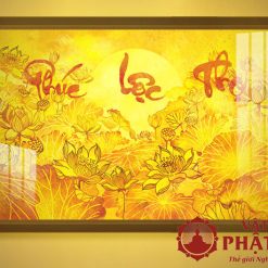 Tranh Trúc Chỉ In Ngang Thư Pháp Phúc Lộc Thọ TC292 2 2 51