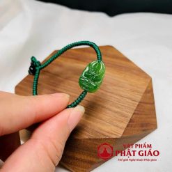 Vòng Tay Mặt Phật Bản Mệnh Đá Ngọc Bích 1 3 16