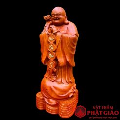 Tượng Di Lặc Chúc Phúc Gỗ Hương Cao 60cm 3 3 8