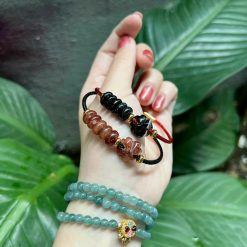 Vòng Đá Thạch Anh Tóc Nhiều Màu Cỏ 4 Lá Ngũ Điếu 2 IMG 20230404 171140