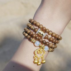 Vòng Tay Trầm Hương 108 Hạt Mix Charm Lư Thống Phong Thủy 6mm 7 L1050879 copy