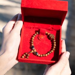 Vòng Tay Trầm Hương Mix Charm Trầm Tốc Như Ý Cát Tường Và Hạt Mã Não Đen 6mm  5 L1060090 1