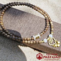 Vòng Tay Trầm Hương 108 Hạt Mix Charm Lư Thống Phong Thủy 6mm 2 L1060190 copy