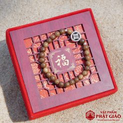 Vòng Tay Trầm Hương Mix Charm Bánh Xe Pháp Luân Bạc 6mm 4 L1060229 1