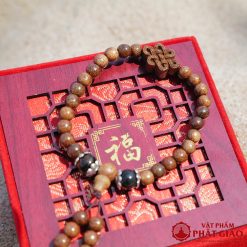 Vòng Tay Trầm Hương Mix Charm Trầm Tốc Như Ý Cát Tường Và Hạt Mã Não Đen 6mm  4 L1060232 1