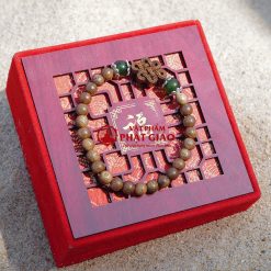 Vòng Tay Trầm Hương Mix Charm Trầm Tốc Như Ý Cát Tường Và Hạt Mã Não Xanh Lục 6mm 3 L1060244 1