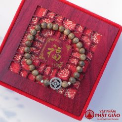 Vòng Tay Trầm Hương Mix Charm Bánh Xe Pháp Luân Bạc 6mm 2 L1060291 1