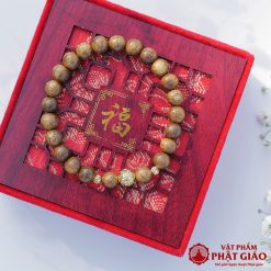Vòng Tay Trầm Hương Mix Charm Bi Kim Tiền Mạ Vàng 6mm 5 L1060315 1 1
