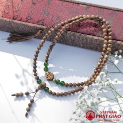 Vòng Tay Trầm Hương 108 Hạt Mix Charm Hoa Trầm Tốc 6mm 1 L1060336